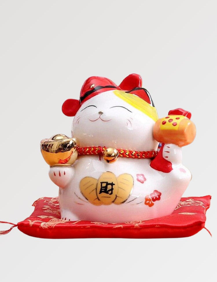 Maneki Neko Piggy bank Porcelain