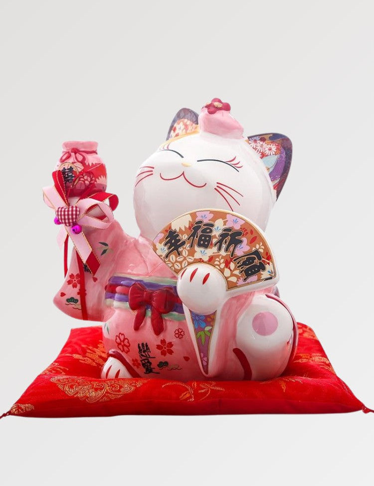 Maneki Neko Piggy Bank Woman