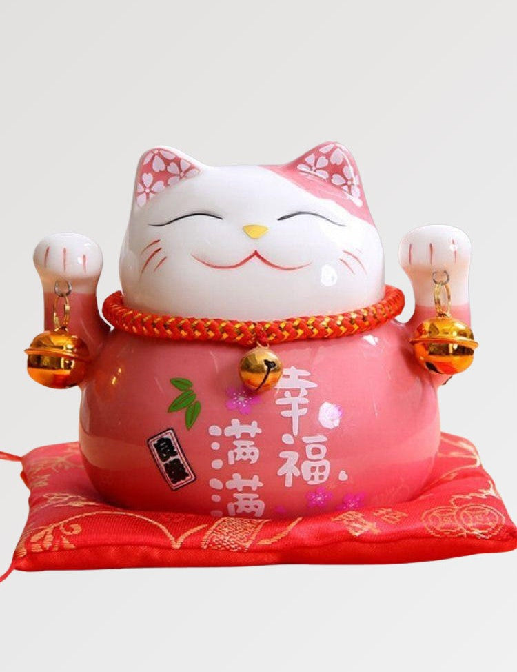 Maneki Neko Pink Money Box