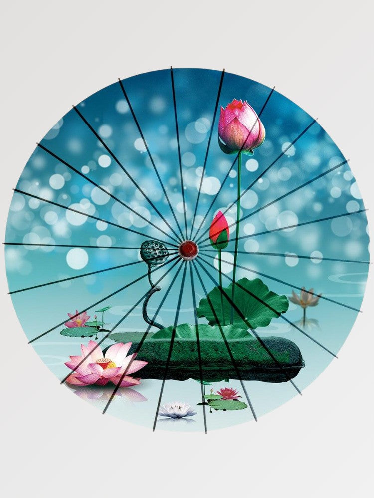 Japanese lotus umbrella