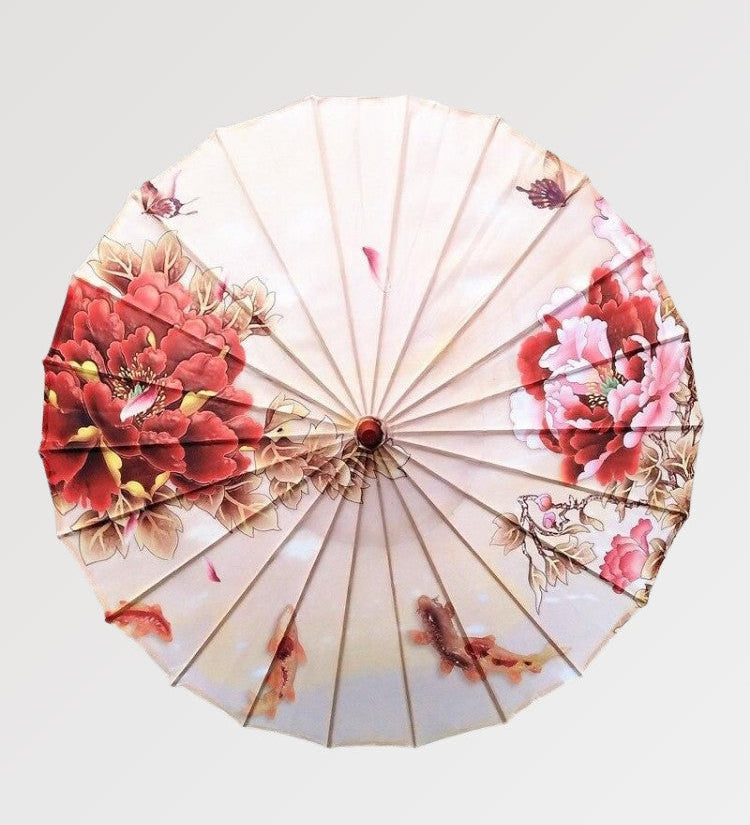Japanese flowered umbrella