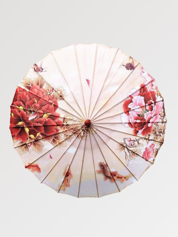 Japanese flowered umbrella