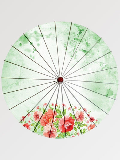 Japanese green umbrella