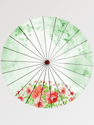 Green Japanese umbrella 'Midori'