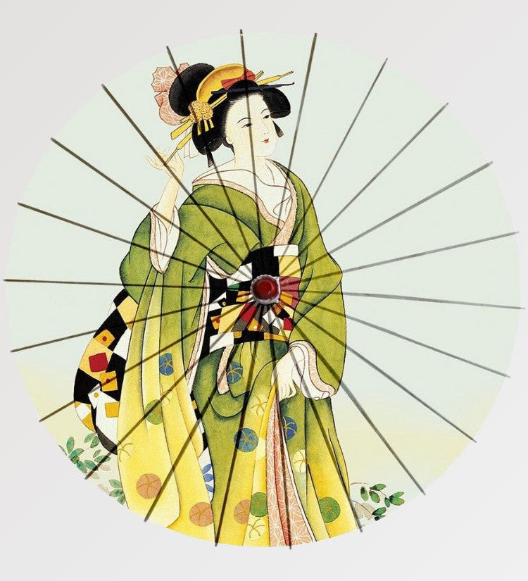 Japanese umbrella kimiko