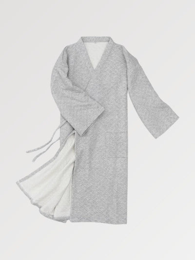 Elegant kimono style bathrobe for men in thick cotton