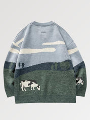 Japanese Brand Pullover 'Cow-Juku'