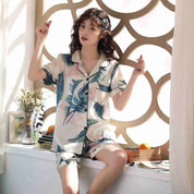 Japanese silk pajamas for summer
