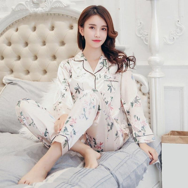 Japanese Pyjamas Pink Silk Women