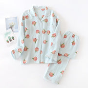 Women's japanese cotton gauze pajamas