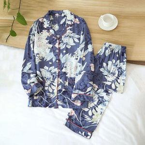 Japanese Satin Pajamas for Women