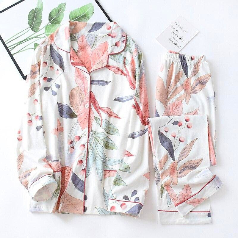 Two Piece Japanese Pajamas for Women