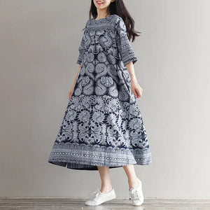 Japanese Pattern Dress 'Agomori'