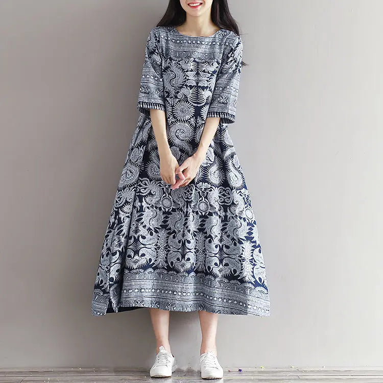 Japanese Pattern Dress 'Agomori'