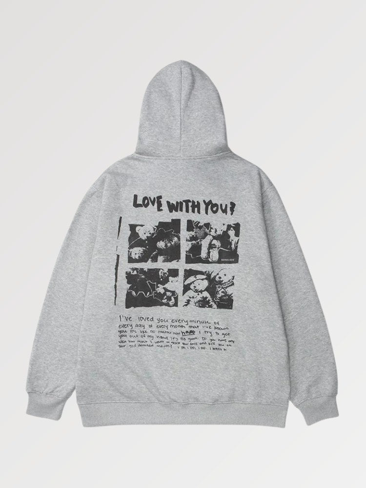 sweat gris en molleton japonais doux