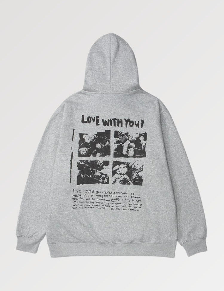 sweat gris en molleton japonais doux