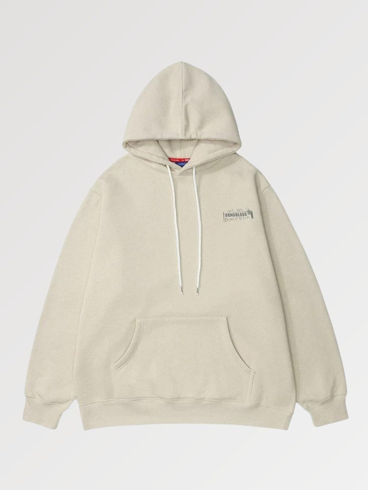Japanese Moleton Hoodie 'Unlucky'