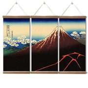The perfect choice to display an antique Japanese painting and tryptic in your home