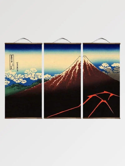 Antique Japanese painting 'Fuji Hakuro'