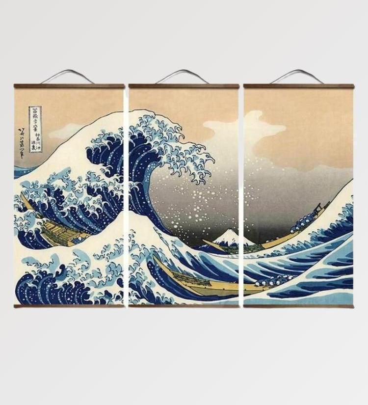 Japanese painting Wave