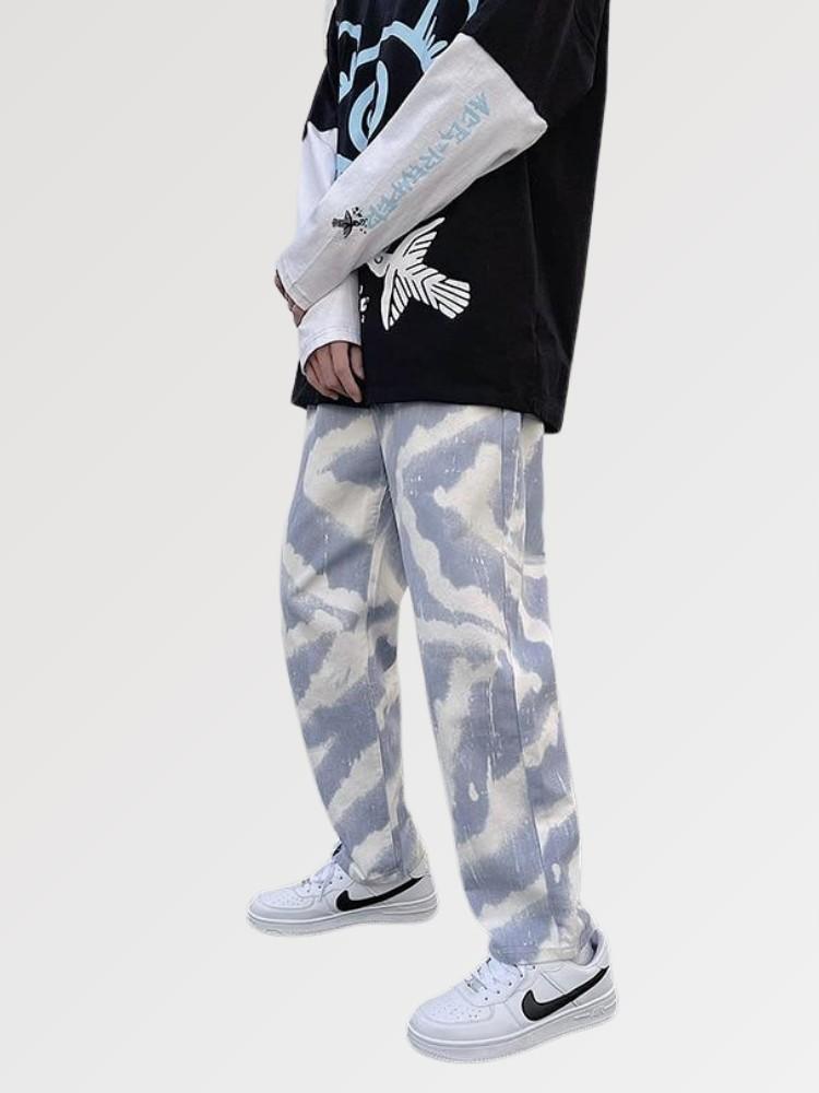 tie dye jeans men