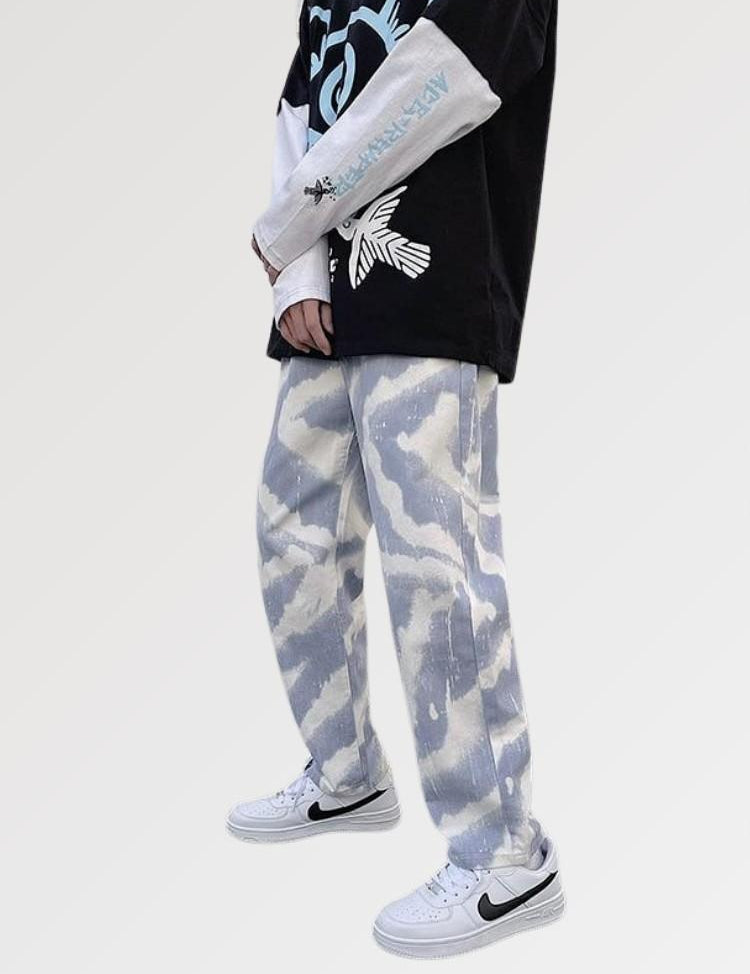 tie dye jeans men