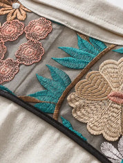 Patchwork Denim Jacket 'Floralis'