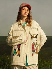Harajuku Denim Jacket 'Indian'