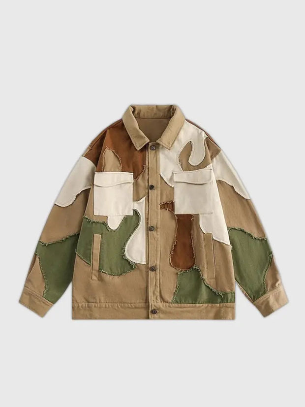 Military Patchwork Jacket &