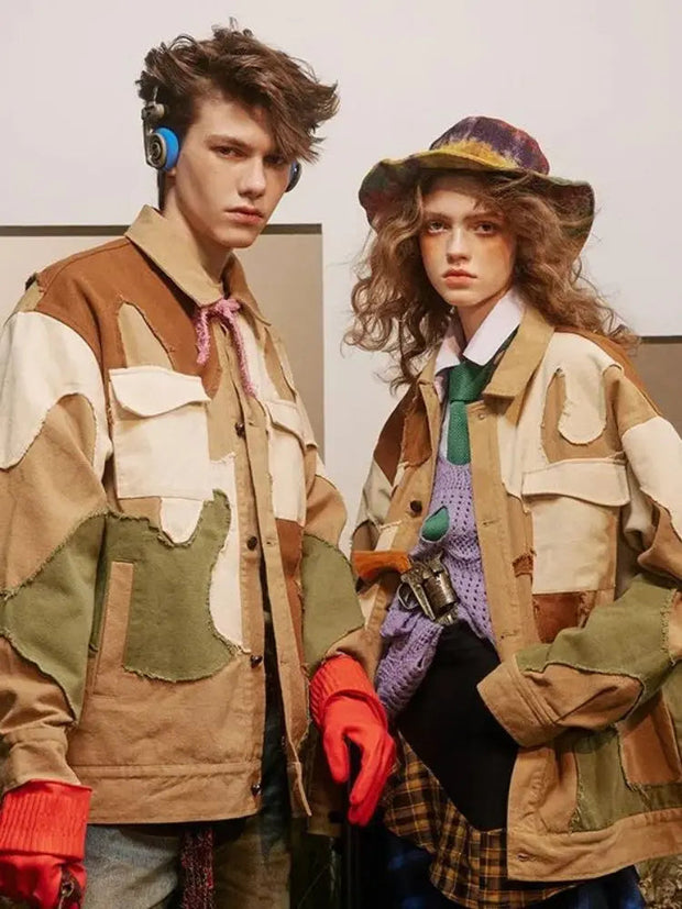 Military Patchwork Jacket &