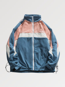 Patchwork Fleece Jacket 'CATTEE'