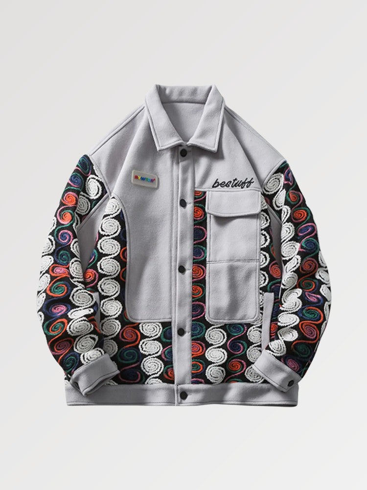 Embroidered Streetwear Jacket 'RYWTER'