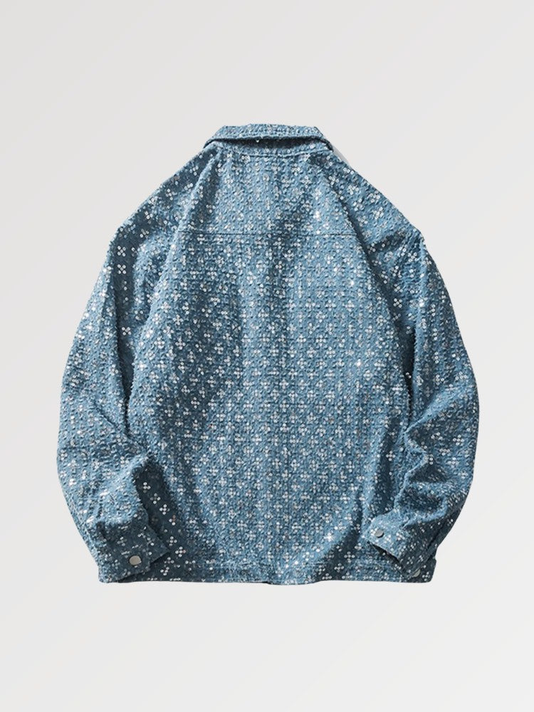Sequined Jean Jacket 'CRG711'