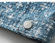 Sequined Jean Jacket 'CRG711'