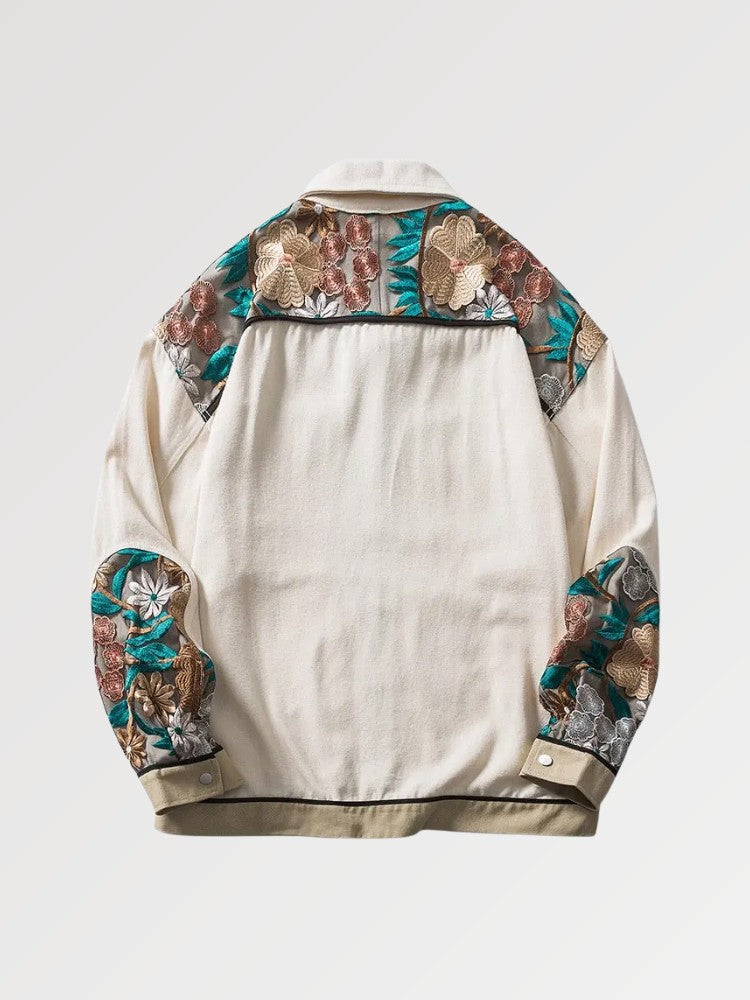 Floral Embroidery Jean Jacket 'OJK711'