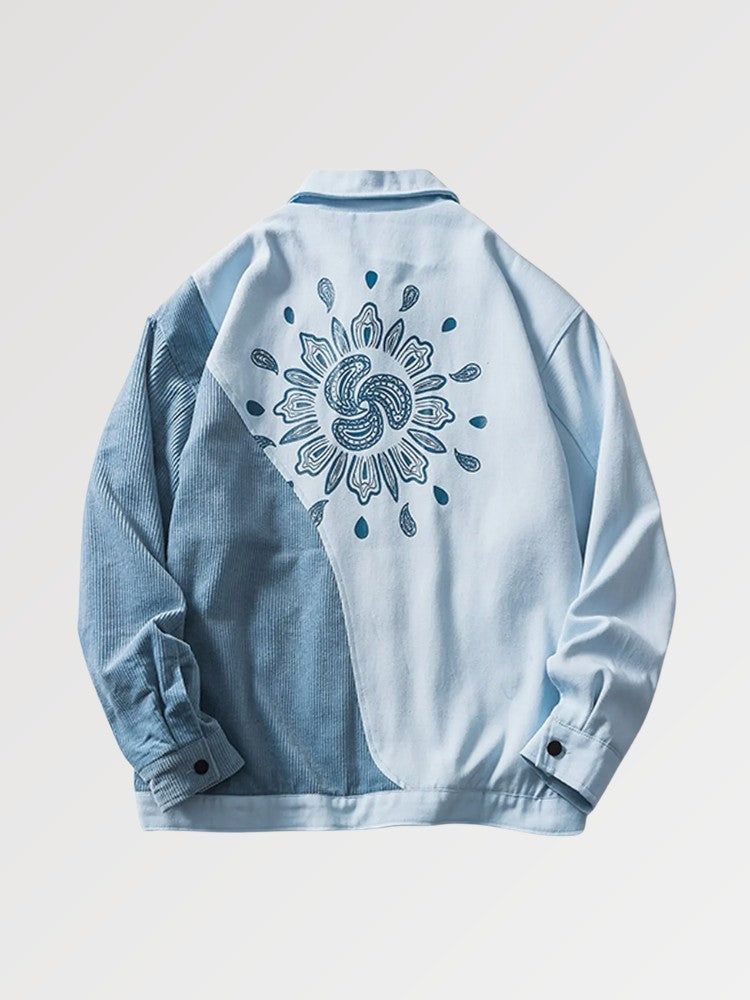Ribbed Jean Jacket 'WRK711'
