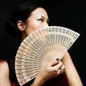 Close-up of Japanese garment with bamboo print fabric and craftsmanship