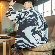 Black and White Kimono
