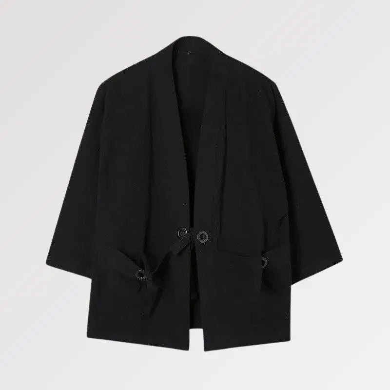 Black Men's Kimono 'Yuudai'