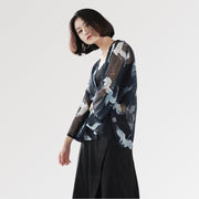 Black Transparent Kimono 'Hayko'