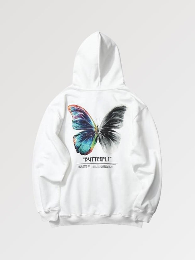 Come out of your chrysalis and take flight with the Butterfly hoodie.