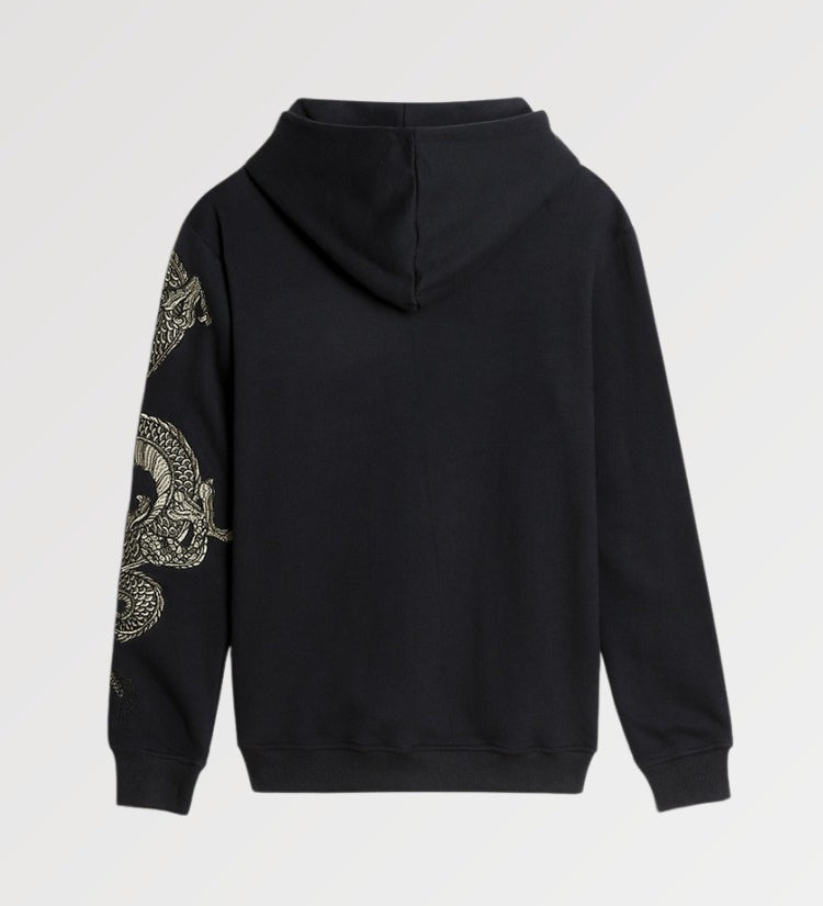 Equip yourself with our chinese dragon hoodie to emerge from the celestial river like Huanglong