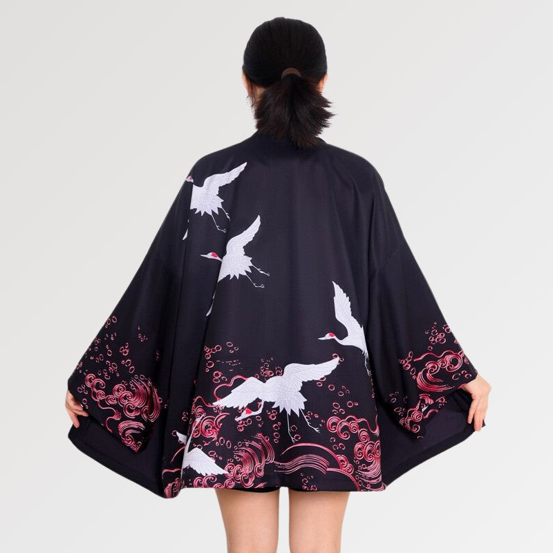 Crane Kimono