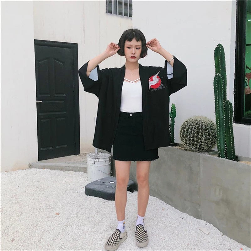 Crane Kimono 'Mayumi'