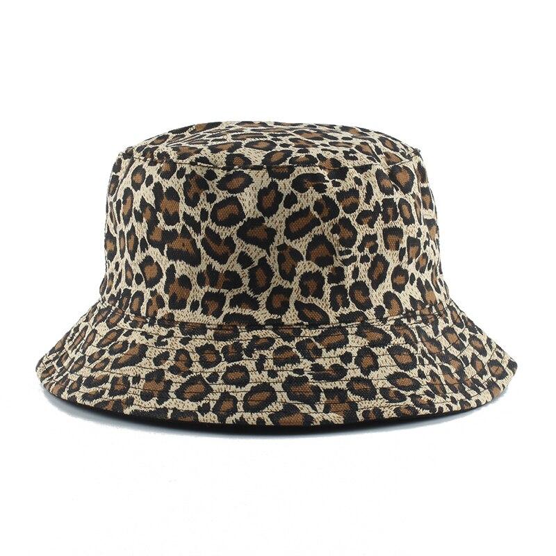 Detail of leopard print on designer cotton bucket hat — Tokyo streetwear, dolce gabbana leopard bucket hat alternative