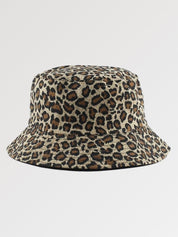 Leopard designer bucket hat in tan and black — Tokyo cotton, gucci leopard bucket hat alternative