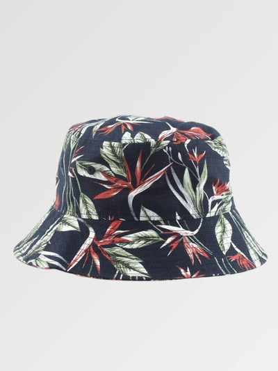 Floral Bucket Hat 'Tropical Navy'