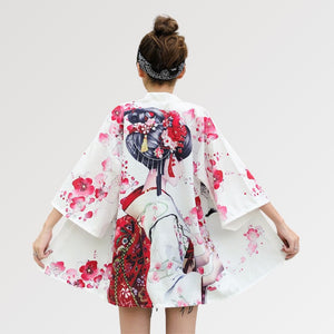 Geisha Kimono Jacket 'Sakura x Geiko'