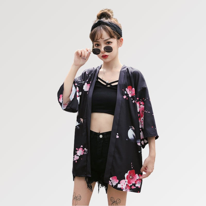 Geisha Kimono Jacket 'Sakura x Geiko'