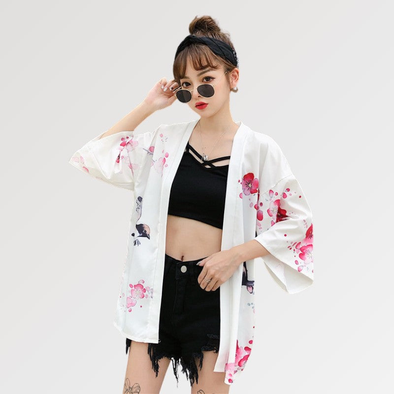 Geisha Kimono Jacket 'Sakura x Geiko'